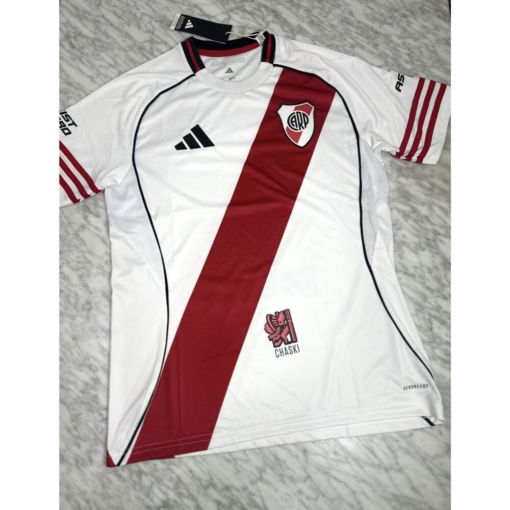 Adidas River Plate 2025/26 Home Soccer Jersey Men's Medium - JI7073 NEW